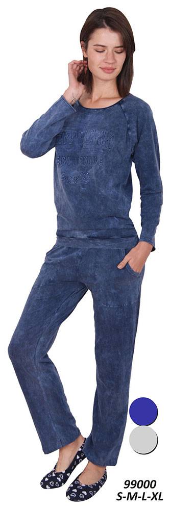 Пижамы для женщин с брюками (длинный рукав) 99000