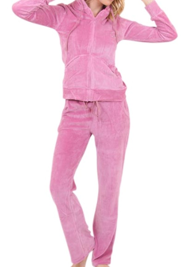 Пижамы для женщин с брюками (длинный рукав/велюр/с молнией/с капюшоном) 88132