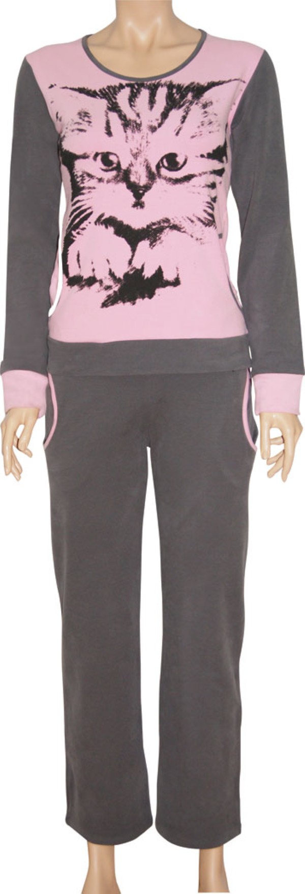 Пижамы для женщин с брюками (длинный рукав/утепленные) 88026