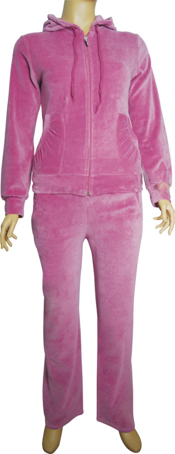 Пижамы для женщин большой размер (с брюками/длинный рукав/велюр/с капюшоном/с молнией) 84800