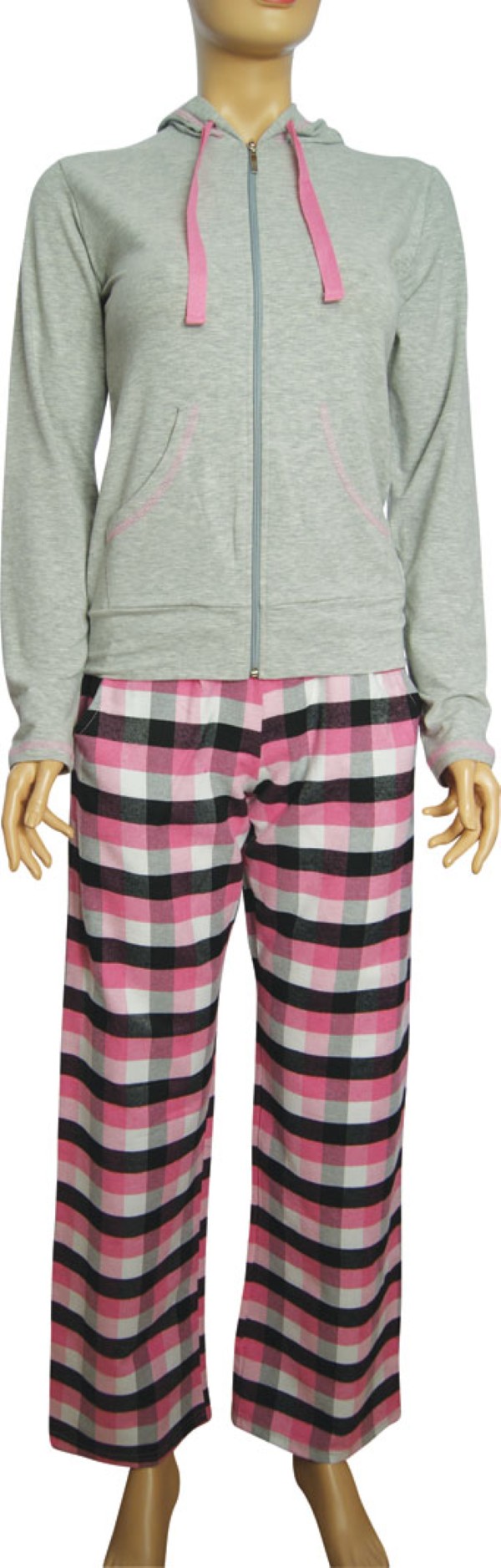 Пижамы для женщин с брюками (длинный рукав/с молнией/с капюшоном) 88058