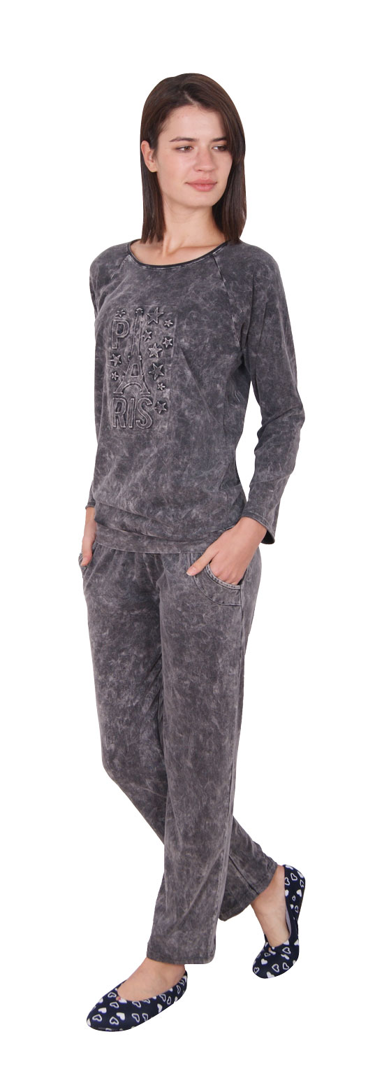 Пижамы для женщин с брюками (длинный рукав) 99001