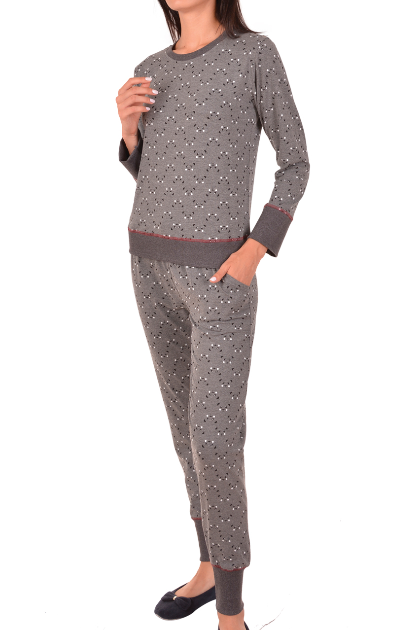 Пижамы для женщин с брюками (длинный рукав) 96239