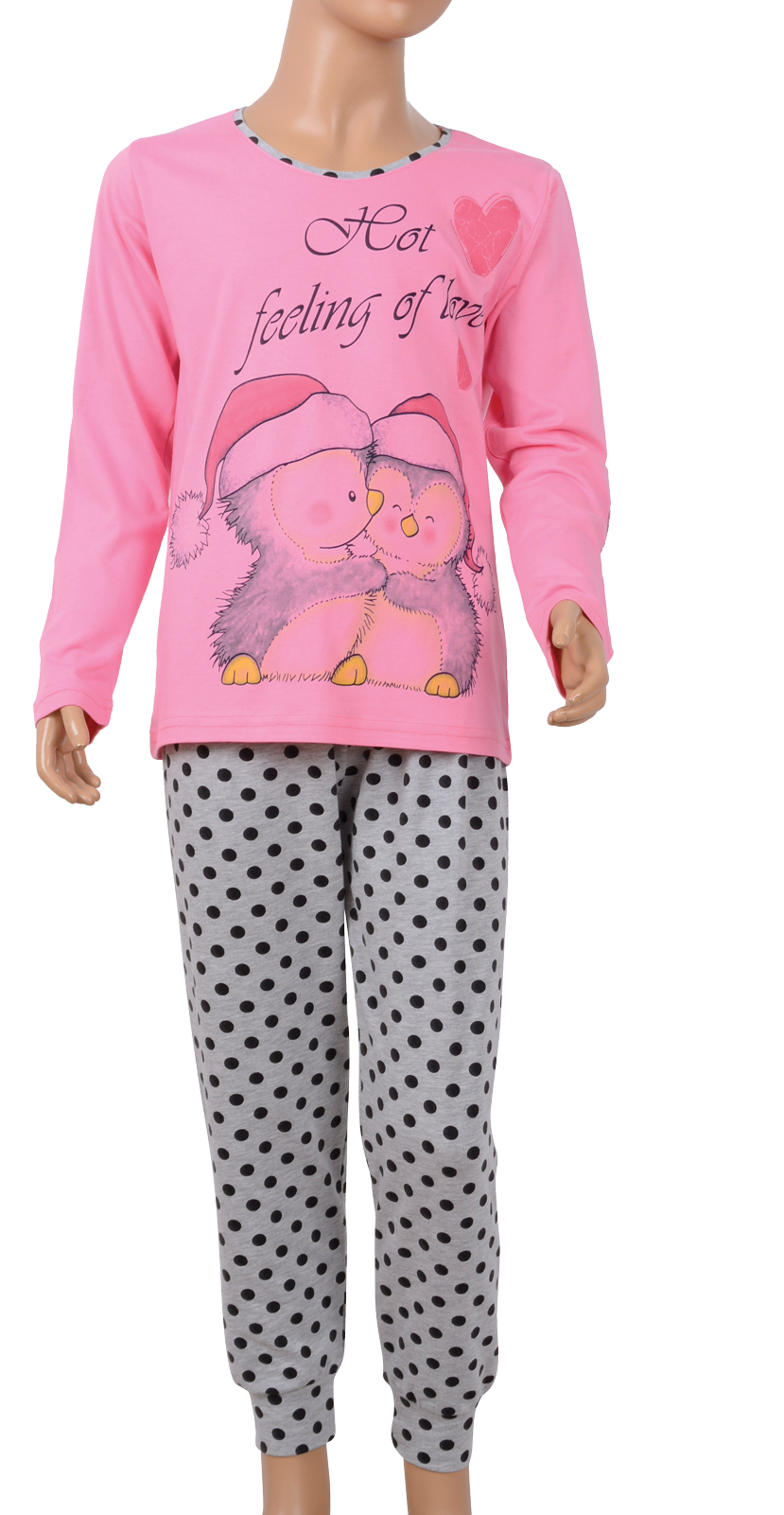 Пижамы для девочек (подростковые/с брюками/длинный рукав) 95052