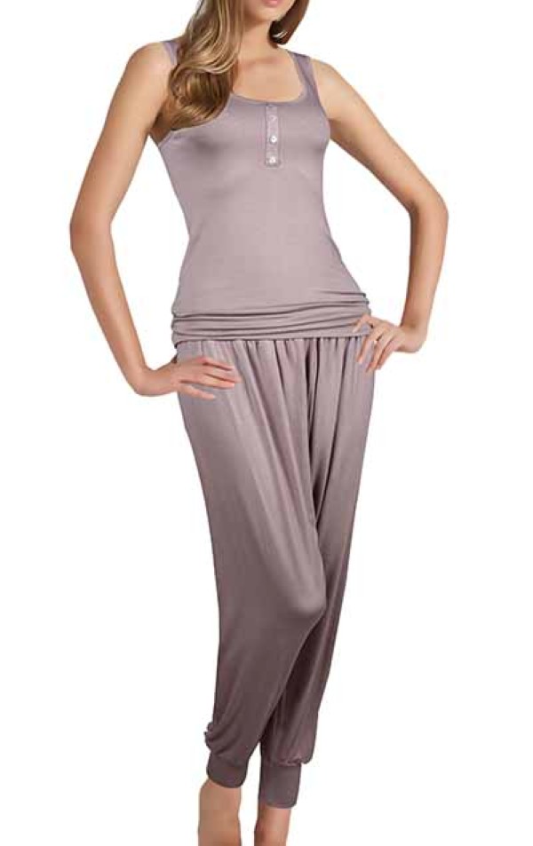 Пижамы для женщин с брюками (широкие бретельки/вискоза) 12276