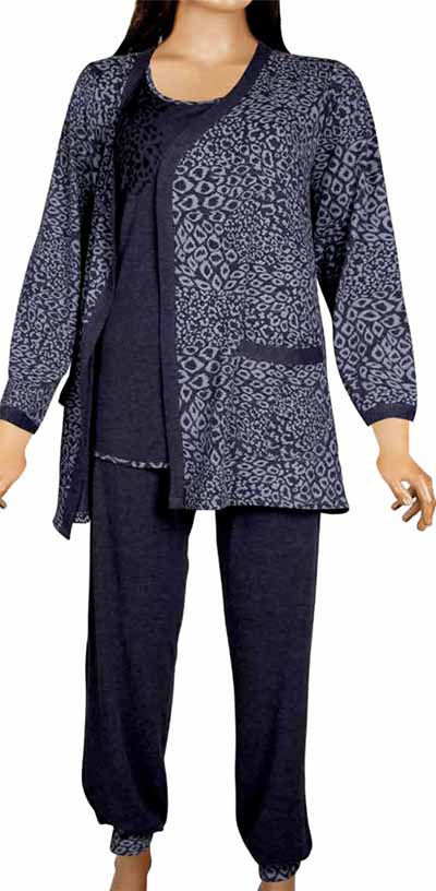 Пижамы для женщин большой размер (с брюками/широкие бретельки/с халатом) 13789