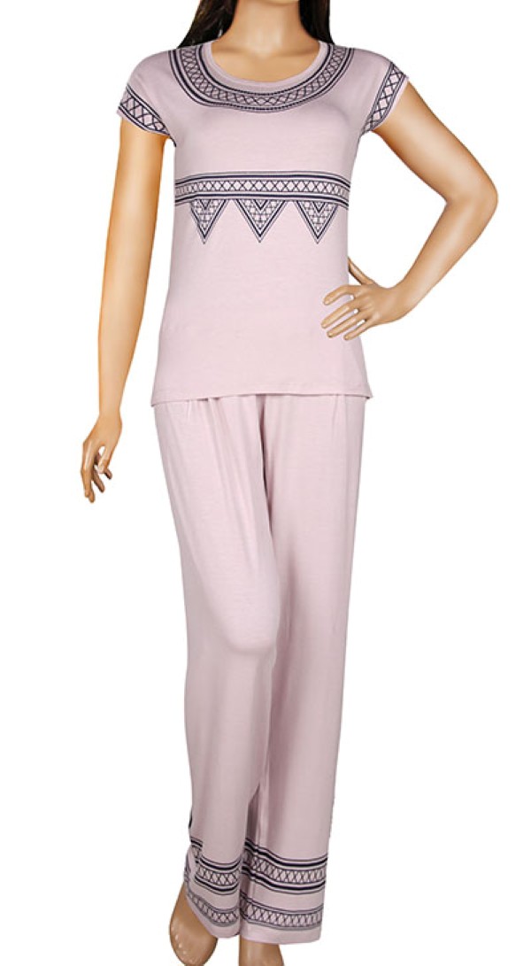 Пижамы для женщин с брюками (длинный рукав) 12334